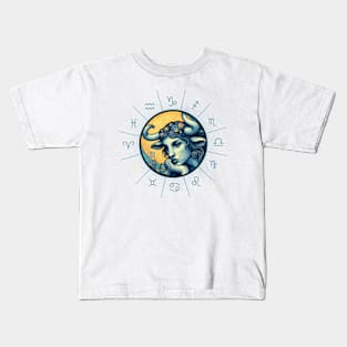 ZODIAC Taurus - Astrological TAURUS - TAURUS - ZODIAC sign - Van Gogh style - 9 Kids T-Shirt
